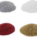 Sulyn Extra Fine Craft Glitter Bundle, Ultra Fine Gold, Red, White, & Silver Glitter Powder, 4 Pack