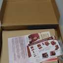 TESLYAR Wood Phone Docking Station for Men - Desktop or Nightstand Organizer - Birthday Gifts for Men, Dad - Anniversary Idea from Wife - Key Holder, Stand Wallet, Watch & Essentials (Bourbon Brown)