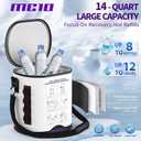 Cold Therapy Machine for Shoulder with Programmable Timer, Portable Ice Machine for Shoulder After Surgery, Lightweight Replacement Recovery System, Cryotherapy Pain Relief w/Compression Pad