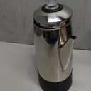 Elite Gourmet 6-Cup Electric Coffee Percolator  Stainless Steel, Fast Brewing, Keep Warm with Auto Shut-Off, Clear Brew Progress Knob, Cordless Serving Base, Reusable Filter, 1000W