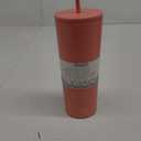 Simple Modern Insulated Tumbler with Lid and Straw | Iced Coffee Cup Reusable Stainless Steel Water Bottle Travel Mug | Gifts for Women Men Her Him | Classic Collection | 24oz | Clementine