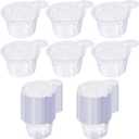 150Pcs 40ml Disposable Plastic Resin Mixing Cups Multipurpose Dispensing Cup for Mixing Paint, Stain, Epoxy, Resin (Clear)