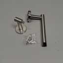 Brushed Nickel Toilet Paper Holder Wall Mount, Double Post Pivoting Toilet Paper Roll Holder, SS304 Stainless Steel Bathroom Toilet Tissue Holder