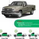 in-Channel Rain Guards for 99-2007 Chevy Silverado & GMC Sierra 1500 Standard Cab, Window Visor Shields Vent Deflector Shade Wind for 99-06 Silverado/Sierra 2500，01-07 Silverado/Sierra 3500 Classic