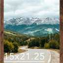Wood 15x21.25 Puzzles Frame Deep Brown for Wall Hanging, 15 x 21.25 Picture Frame Poster Photo Frame for Wall Horizontally or Vertically, Deep Brown, 1 Pack
