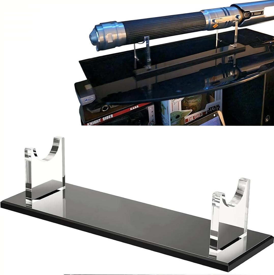 WANLIAN Lightsaber rack, sword rack, acrylic lightsaber rack, sword rack, decorative sword rack (Black)
