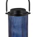 Round Blue Solar Lantern Blue