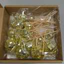 ASTARON 20 Pcs Disco Ball Cake Topper Decorations Sticks Gold Cake Balls Picks Toppers for Birthday Anniversary Disco Retired Theme Party Decorations