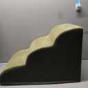 Dog Steps Ramp for High Bed and Couch, Pet Stairs with Non-Slip Waterproof Fabric Cover, 3-Tiers