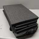 Zerbuger Dog Stairs with Storage, Dark Grey 4 Steps Dog Ramp no Condo