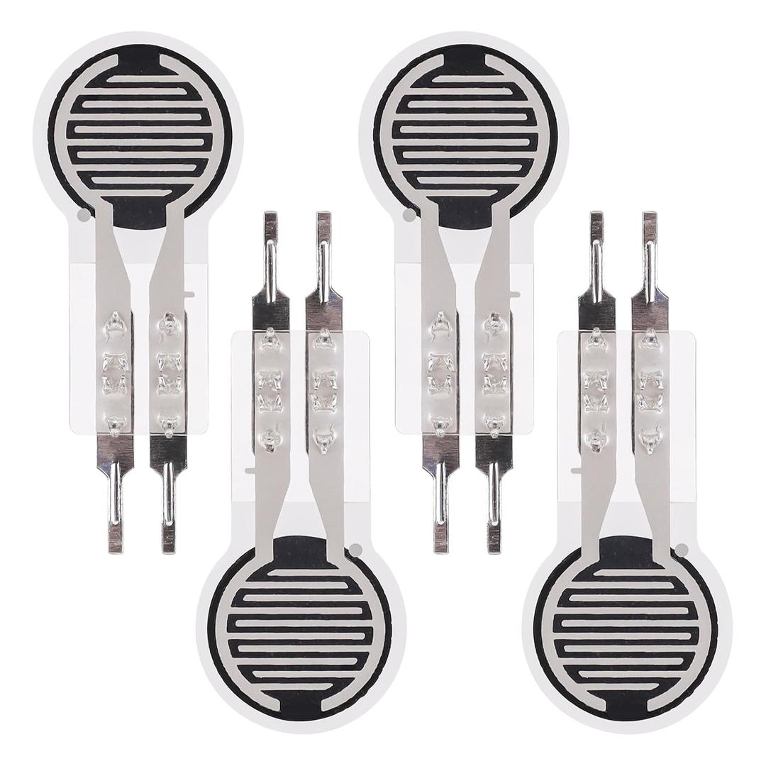 4Pcs Thin Film Pressure Sensor 20g-2Kg High Sensitivity Force Sensitive Resistor Force Sensor Pressure Sensors for Arduino DIY Industrial Precise Measurement Control