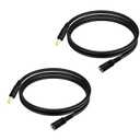 4.9ft DC Power Extension Cord 4.0 mm x 1.7 mm Male to Female 12V Extension Cord for Security Camera LED Strip Portable DVD Player 2pcs