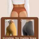 Thongs for Womens High Waisted Seamless for Women Underwear Sexy Breathable Panties 6 Pack