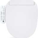 Bidet Toilet Seat, Electric Smart Heated Seat with Slow Closes, Warm Water, Dryer, Vortex Wash, Rear and Front Wash, Night Light, White, 208D (Round)