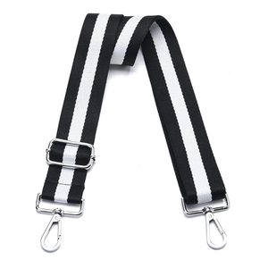 Wide Purse Strap Adjustable Replacement Crossbody Bag Strap Silver Hardware Shoulder Straps