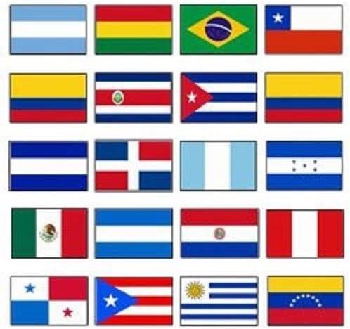 Latin America 3x5 Flag Set of 20 Country Countries Polyester Flags grommets