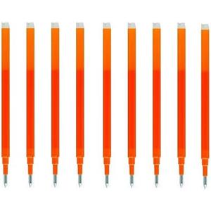 Pilot Gel Ink Refills for FriXion Erasable Gel Ink Pen, Fine Point 0.7mm, Orange Ink, Pack of 9