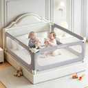 Bed Rails for Toddlers King Size Bed, 3 Piece Baby Bed Rail Guard, Large