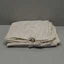 BGment Oatmeal Semi Sheer Curtains for Living Room 84 Inch Length 2 Panels Set - Rod Pocket Linen Drapes Camel Light Filtering Window Treatments for Bedroom Dining Farmhouse Lightweight, 52 X 84 Inch