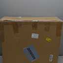 Klippehop Round Acrylic Side Table, Modern Accent End Table, Minimalist Bedside Night Stand, Small Coffee Tables for Living Room Office Bedroom Indoor Home Decor, Orange (17.7x19.7in(DxH))