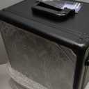 ONULISS Miniature Storage Case Miniatures Transport Case Aluminum Alloy Frame with Shoulder Strap 6 Trays (The Shadow Vault) (Void Black)