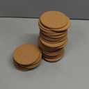 Natural Cork Coasters Set of 40, 90mm Round Absorbent Cork Drink Pads, Non-Slip Bar Mats, Laser Engravable Coasters - YHCORK