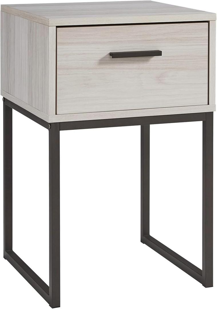 Signature Design by Ashley Socalle 1 Drawer Nightstand, 26" Tall, Natural Beige (Whitewash) Signature Design by Ashley Socalle 1 Drawer Nightstand, 26" Tall, Natural Beige (Whitewash)