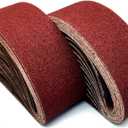4x24 Sanding Belts, 40 Grit Aluminum Oxide Belt Sander Belts Sandpaper,18 Pack(4x24 Inch, 40 Grit)