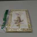 HIKWADERY 5x7 Picture Frame Glitter, Gold Bling 5 by 7 Photo Frames with HD Real Glass, for Wall or Tabletop Display, Family Friends Wedding Christmas Day Gift (5 x 7, Gold)