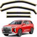 in-Channel Window Rain Guards Fit for Hyundai Palisade 2020 2021 2022 2023 2024 2025 Extra Durable Window Deflectors Window Visors Vent Shades Vent Visors Car Accessories-4 pcs Q23