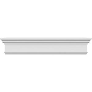 Ekena Millwork CRH07X59 59-Inch Bottom Width x 62 1/2-Inch Top Width x 7 1/4-Inch H x 1-Inch P Crosshead with Trim