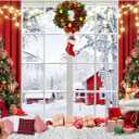 Baocicco 20x10ft Merry Christmas Photo Background Red Gold Xmas Winter Festival Snowfalke Baubles Backdrop Photography Family Holiday Party Banner New Year Photo Booth Background Party Decorations