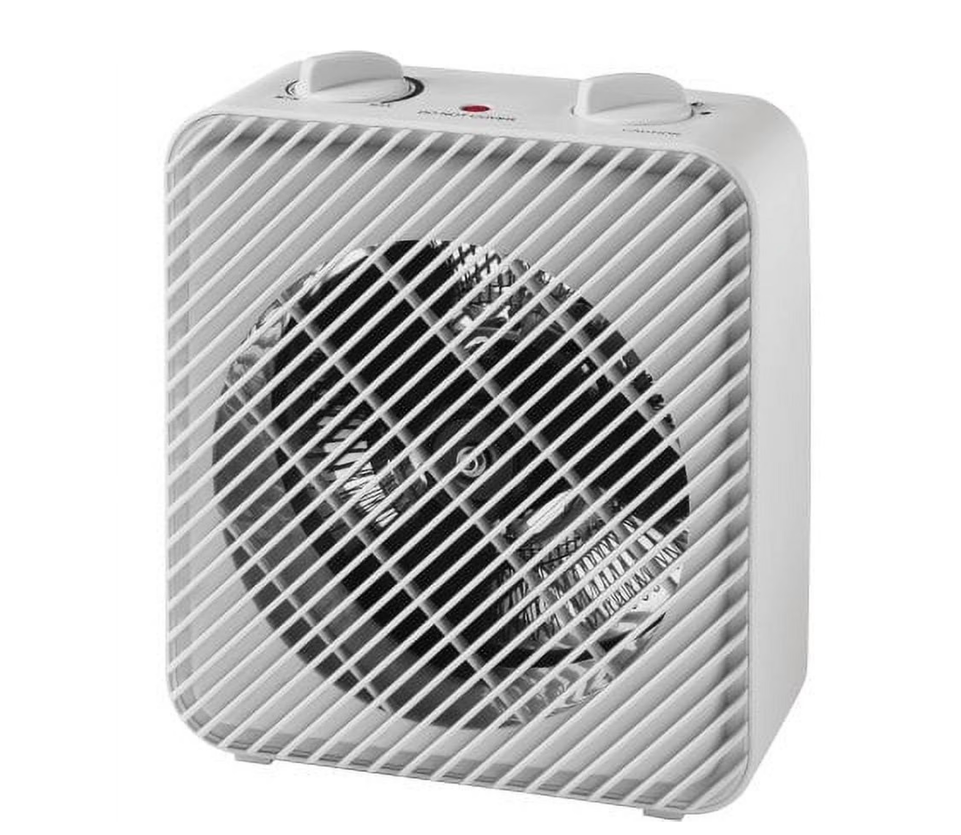 Pelonis 1500W Electric Fan-Forced 3-Speed Space Heater, White, Indoor Use