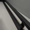 Matte Black Square Barn Door Handles 12"/24"/36"/48"/59'', Pull Push Long French Door Handle Double Sided, Large Front Exterior Shower Door Pull Handles