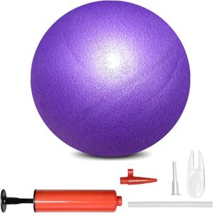 Mini Pilates Exercise Yoga Ball, 9 Inch Small Inflatable Exercise Yoga Ball,Core Training and Physical Therapy Equipment, with Pump