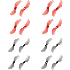 Gemfan 45mm 2-Blade PC Propeller 1mm 1.5mm for RC FPV Racing Freestyle 1.8inch Cinewhoop Toothpick Drones DIY Parts (1mm) 16 Pack