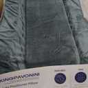 KingPavonini 4-Height Adjustable Leg Elevation Pillows for After Surgery, Injuries, or Rest, Memory Foam Leg Pillows for Sleeping with 3 Handles and Insert Pad, Washable Velvet Cover