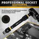 18-Pieces Impact Socket Extension Set: 1/4", 3/8" & 1/2" Drive Socket Extension Bar, Socket Adapter Set, Swivel Universal Joints & Impact Coupler