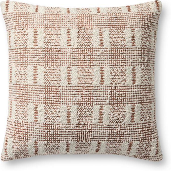 Loloi Ivory/Rust 18'' x 18'' Cover Only Pillow
PLL0185 Approx. 18"x18" Ivory / White, Traditional, Farmhouse, Textured, Coastal, Neutral, Pillow