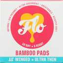 Flo Bamboo Period Pads with Wings Combo Pack 10 Day, 5 Night (15 Pads)