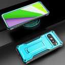 FITO for Google Pixel 8 Pro Case, Dual Layer Shockproof Heavy Duty Phone Case Built-in Kickstand for Google Pixel 8 Pro Phone (Blue)