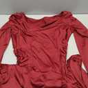 TSMNZMU Gothic Maxi Dresses for Women Dark Style Slim Long Dresses Long Flare Sleeve V-Neck Vintage Evening Dress (Small, Wine Red)