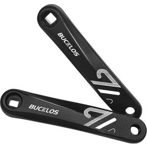 BUCKLOS Ebike Mountain Bike Square/Diamond/Hollow Crank Arm -152MM/170MM/175MM MTB Aluminum Bicycle CrankSet for Electric Bike/Road Bike/Commuter Bike/Exercise Bike/Fat Bike