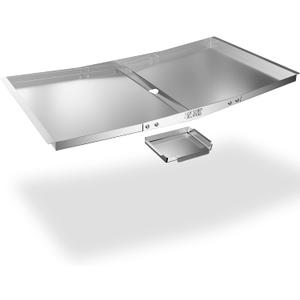 Grease Tray with Catch Pan - Dyna Glo Grill Replacement Parts, Adjustable Stainless Drip Pan for Gas Grill Models from Dyna Glo, Nexgrill, Expert Grill, Kenmore, BHG and More (Width 30"-36")