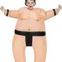 Spooktacular Creations Kids Inflatable Full Body Sumo Wrestler Costume for Halloween Dress Up Parties (Black)