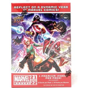 UPPER D.E.C.K Marvel Annual 2021-22 Trading Card BLASTER Box [6 Packs]