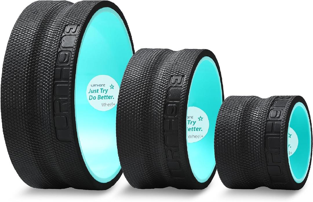 Furnhome Back Roller - Back Wheel for Deep Tissue Massage,Yoga Wheel for Back Pain & Stretching- Comfy Deep Tissue Massage Roller (3-Pack), Size: 3 Pack-6.7'+10.6'+13'