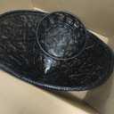 Black Handmade Bamboo Hat Samurai Hat Cosplay Hat (19" x 7"