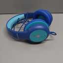 Kids Headphones Wired with Microphone, USB Type C Headphones for Kids Girls Boys with Cord/LED Lights/85/94dB Volume Limit, Portable Over Ear Headphones for School/Travel/Tablet/iPad