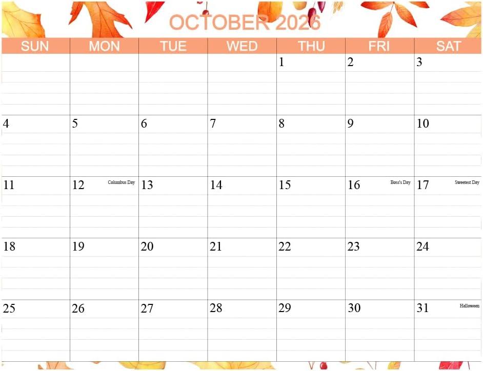 Refrigerator Calendar 2026-2027 - Fridge Calendar Runs from Jan 2026- June 2027 - The Perfect Refrigerator Calendars With Seasonal Designs for Easy Planning, 10.5 * 8 In Magnetic Calendars 2026-2027